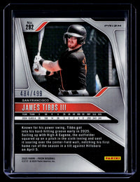 2025 Panini Prizm Baseball James Tibbs III #292 Disco /499 - back