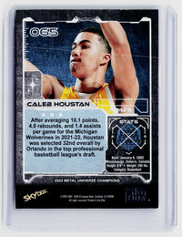 2023 Skybox Metal Universe Champions Caleb Houstan Rookie Card - back