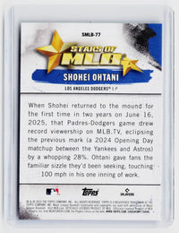 2025 Topps Stars of MLB Shohei Ohtani Los Angeles Dodgers SMLB-77 - back