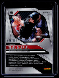 2025 Panini Prizm Baseball Slade Caldwell Blue Prizm #119 /199 - back