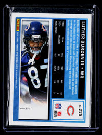2025 Panini Donruss Optic Rated Rookie Luther Burden III #275 Chicago Bears - back