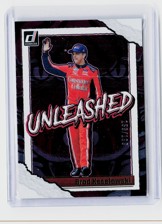 2026 Panini Donruss Racing Unleashed #9 Brad Keselowski - front