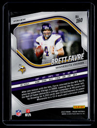 2025 Brett Favre Panini Football Prizm Red White & Blue #160 Minnesota Vikings - back