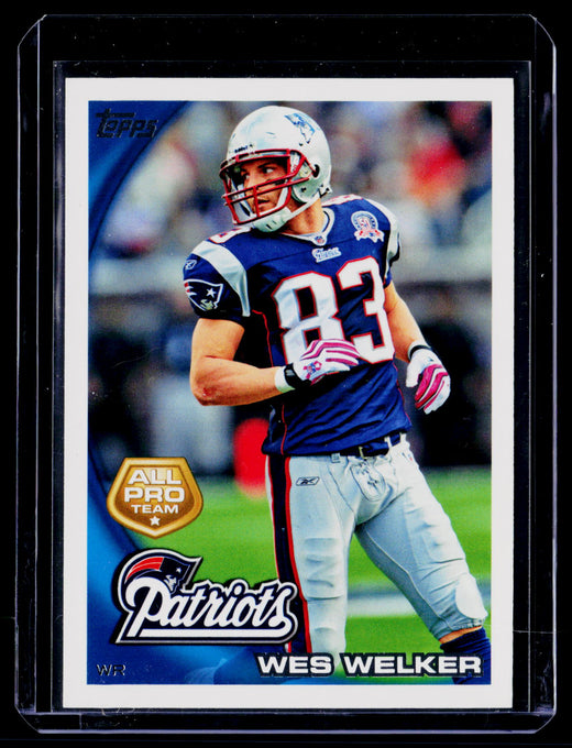 2010 Topps All-Pro Team Wes Welker #411 New England Patriots - front