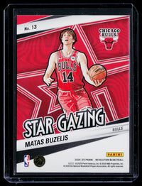2024-25 Panini Revolution Star Gazing Matas Buzelis RC #13 Chicago Bulls - back