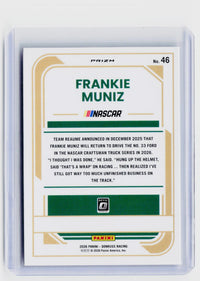 2026 Panini Donruss Racing Frankie Muniz #46 - back