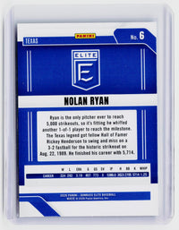 2026 Panini Donruss Elite Baseball Nolan Ryan #6 Texas Rangers - back