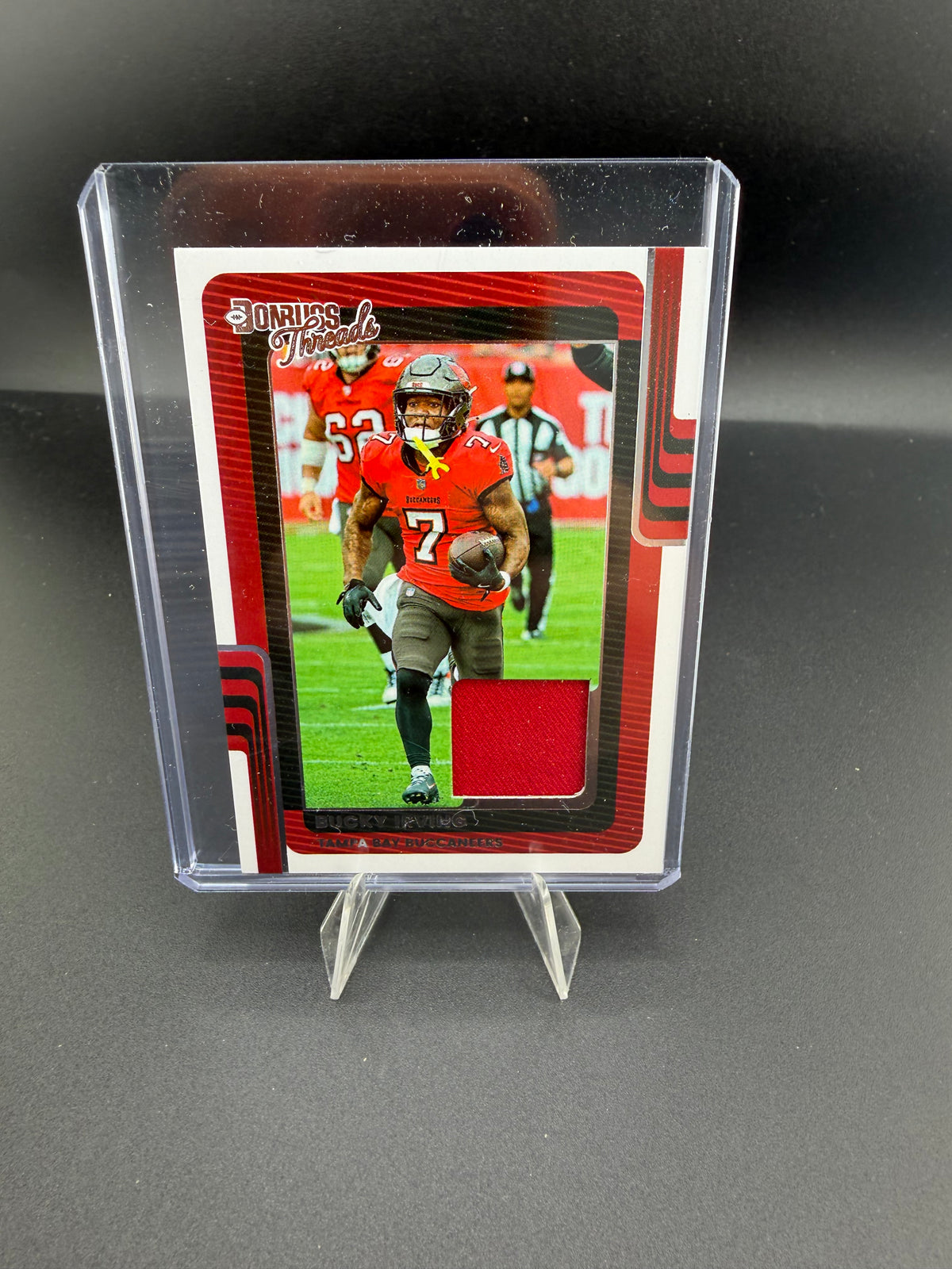 2025 Panini Donruss Football Bucky Irving Downtown Threads Memorabilia DTH-BIG - front