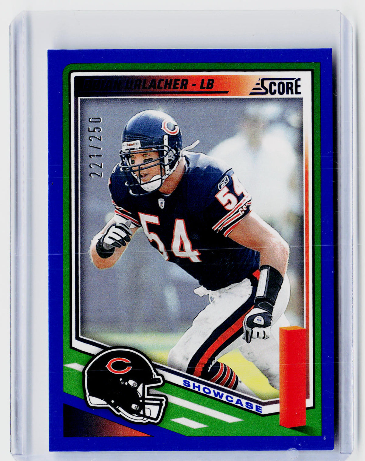 2025 Panini Score Football Brian Urlacher Showcase #26 /250 Bears - front