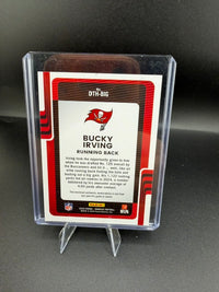 2025 Panini Donruss Threads Bucky Irving DTH-BIG Memorabilia Card - back