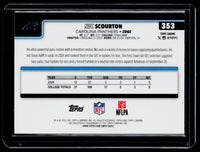 2025 Topps Chrome Nic Scourton #353 Etch Variation Rookie Card - back