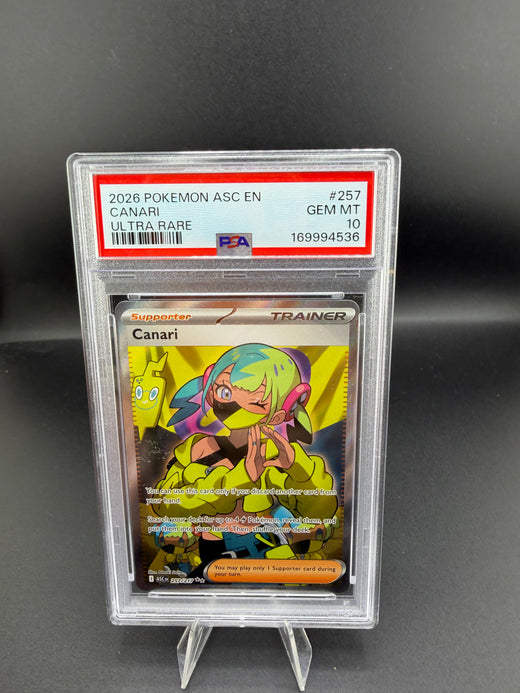 2026 Pokémon Mega Evolution—Ascended Heroes Canari Ultra Rare #257/217 PSA 10 - front