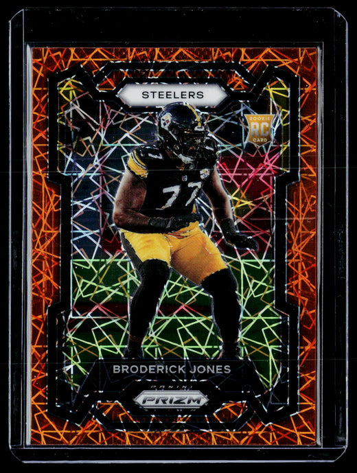 2023 Panini Prizm Football Rookies Broderick Jones #385 Snakeskin RC - front