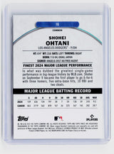 2025 Topps Finest Shohei Ohtani #16 Los Angeles Dodgers - back