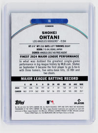 2025 Topps Finest Shohei Ohtani #16 Los Angeles Dodgers - back
