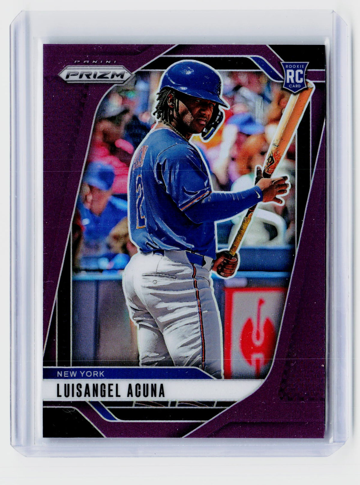 2025 Panini Prizm Baseball Luisangel Acuna Purple Prizm RC #295 /149 - front