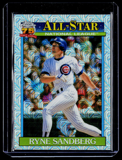 2025 Topps Chrome 1991 Topps All-Star X-Fractor Ryne Sandberg #91ASC-22 Cubs - front