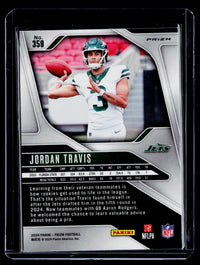 2024 Panini Prizm Football Jordan Travis #359 Red Cracked Ice Rookie - back