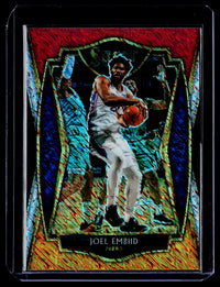 2020-21 Panini Select Basketball Joel Embiid Premier Level #120 76ers - front