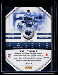2010 Panini Gridiron Gear Earl Thomas Rookie Card #188 Seattle Seahawks - back