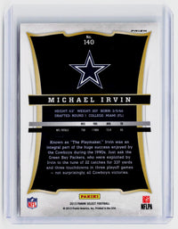 2013 Panini Select Football Michael Irvin #140 Dallas Cowboys - back