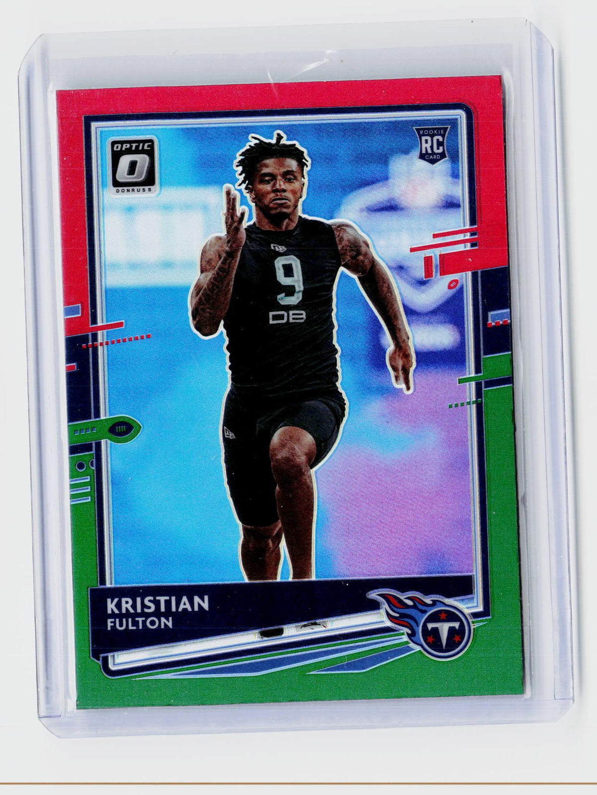 2020 Panini Donruss Optic Green Prizm Kristian Fulton RC #259 - front