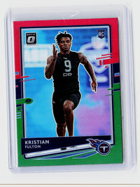 2020 Panini Donruss Optic Green Prizm Kristian Fulton RC #259 - front