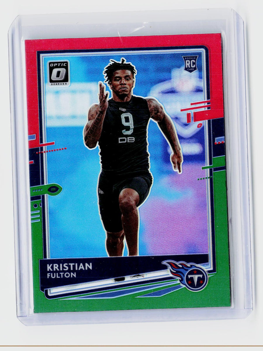 2020 Panini Donruss Optic Green Prizm Kristian Fulton RC #259 - front