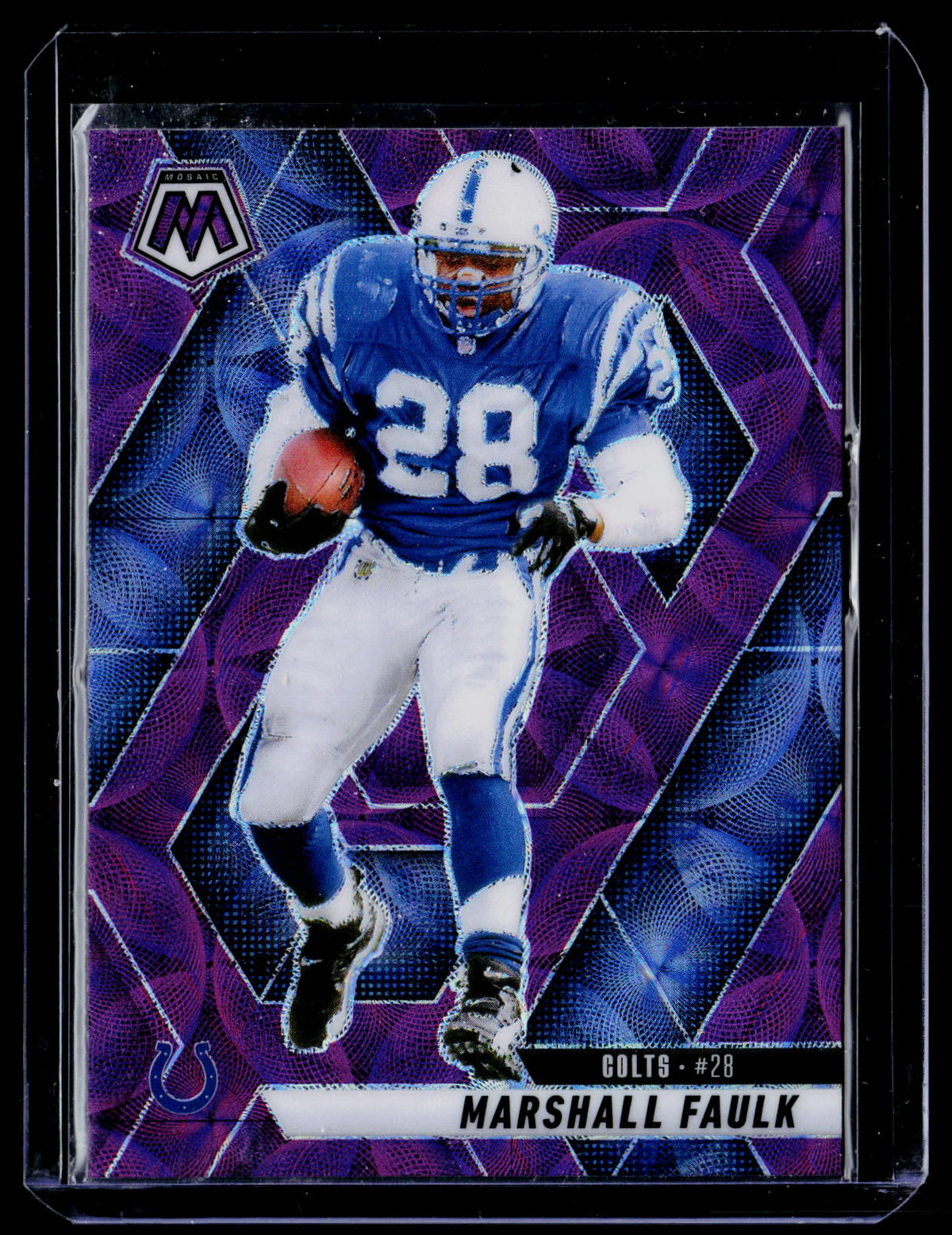 2025 Panini Mosaic Football Marshall Faulk Indianapolis Colts #26 - front