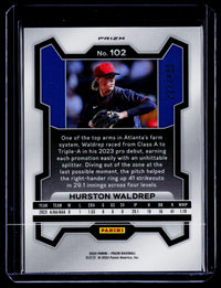 2024 Panini Prizm Baseball Hurston Waldrep Pulsar #102 /499 - back