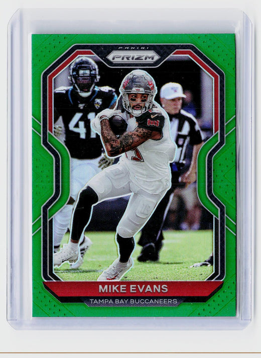2020 Panini Prizm Football Mike Evans #254 Green Prizm Tampa Bay Buccaneers - front