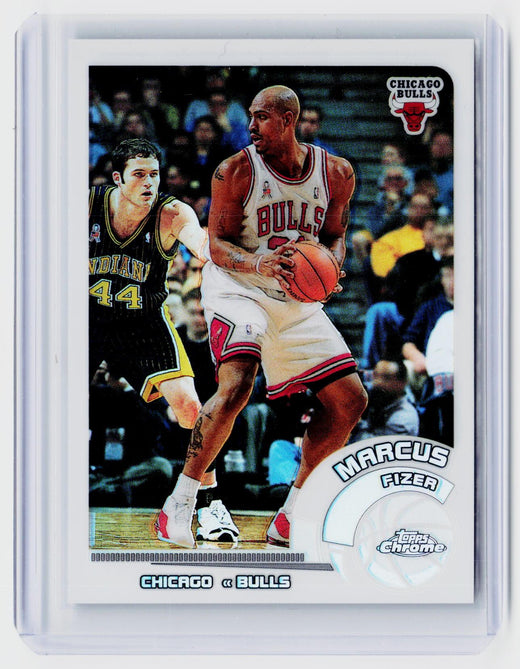 2002-03 Topps Chrome Marcus Fizer #57 Chicago Bulls - front
