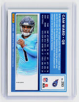 2025 Panini Donruss Optic Football Cam Ward Rated Rookie Green Velocity #293 - back
