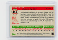 2025 Topps Chrome Tony Gwynn #431 Refractor San Diego Padres - back