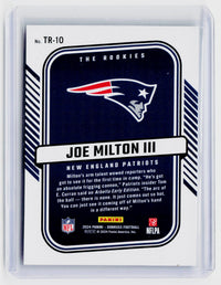 2024 Panini Donruss The Rookies Joe Milton III #TR-10 New England Patriots - back