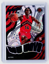 2024-25 Panini Revolution Ja'Kobe Walter Rookie Astro #21 Toronto Raptors - front