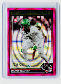 2024 Panini Score Football Brandon Dorlus RC #346 Pink Eclipse Ellipse /299 - front