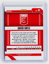 2026 Panini Donruss Elite Baseball David Ortiz #41 Boston Red Sox - back
