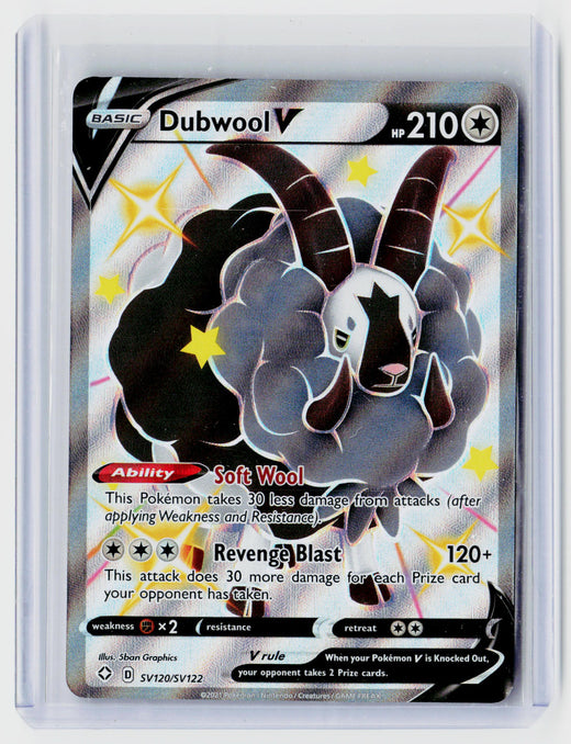 2021 Pokémon Shining Fates Shiny Vault Dubwool V SV120/SV122 - front