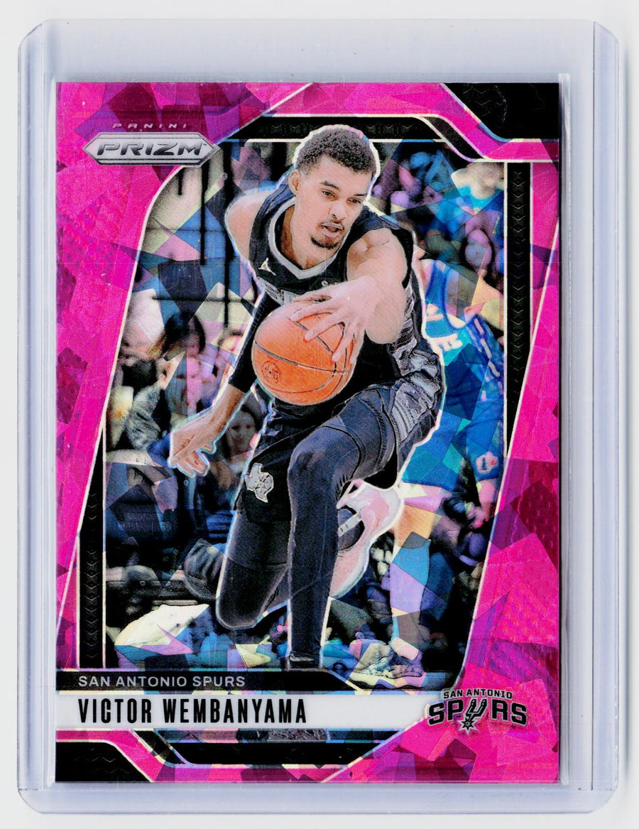 2024-25 Panini Prizm Victor Wembanyama Pink Ice Prizm #172 - front
