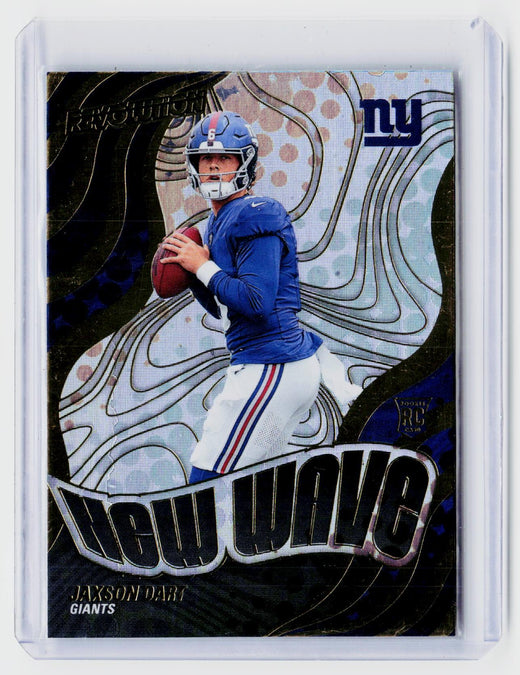 2025 Panini Revolution Football Rookie Revolution Jaxson Dart #1 New York Giants RC - front