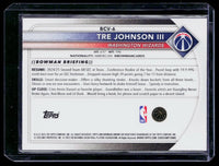 2025 Topps Bowman Chrome Basketball Tre Johnson III RC BCV-6 Washington Wizards - back