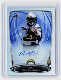 2014 Bowman Chrome Rookie Chrome Refractor Autograph Marion Grice RCRA-MG - front