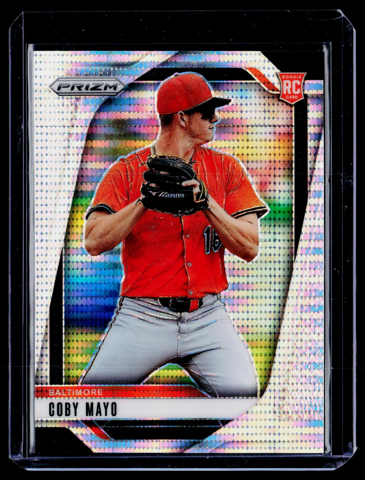 2025 Panini Prizm Baseball Coby Mayo Red Prizm Rookie #70 #388/499 - front