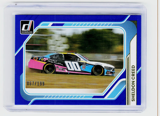 2026 Panini Donruss Racing Sheldon Creed #177 Serial Numbered 067/199 - front