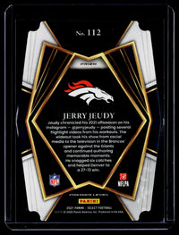 2021 Panini Select Football Premier Level Jerry Jeudy #112 - back