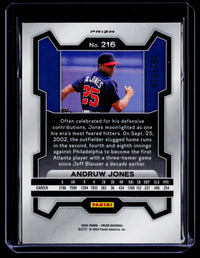 2024 Panini Prizm Baseball Andruw Jones Red Prizm #216 073/299 - back
