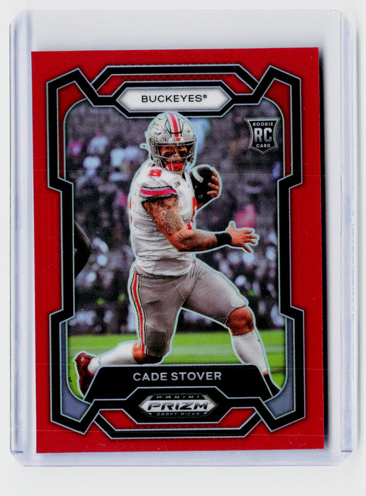 2024 Panini Prizm Draft Picks Cade Stover Red Prizm RC #174 /299 - front