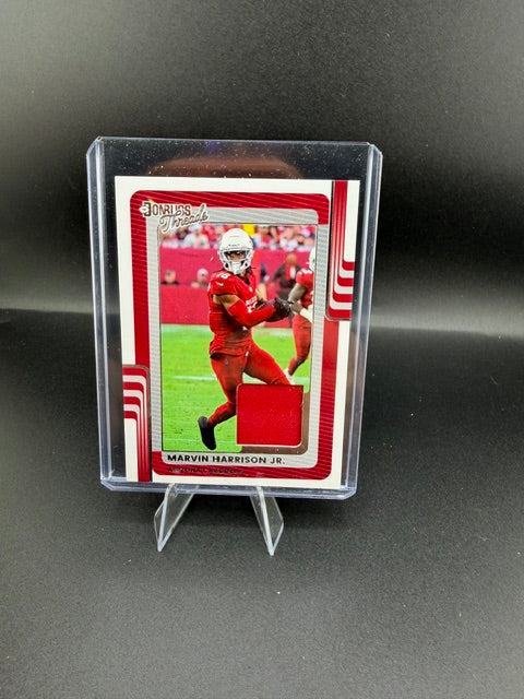 2025 Panini Donruss Threads Marvin Harrison Jr. Memorabilia Card DT-HMJ - front