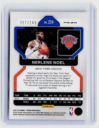 2021-22 Panini Prizm Basketball Nerlens Noel Pink Ice #224 /149 - back